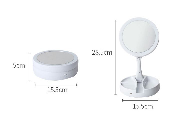 Espejo Multiusos de Maquillaje  Led