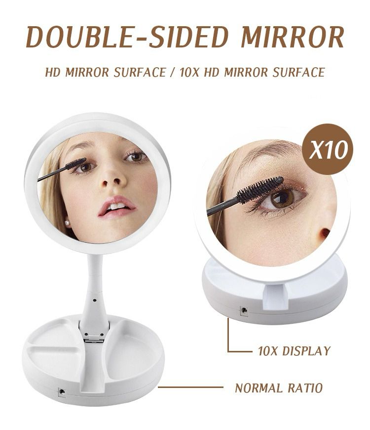 Espejo Multiusos de Maquillaje  Led